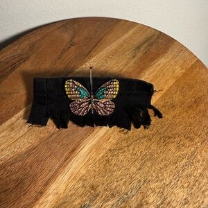Embellished Butterfly Black Hair Clip